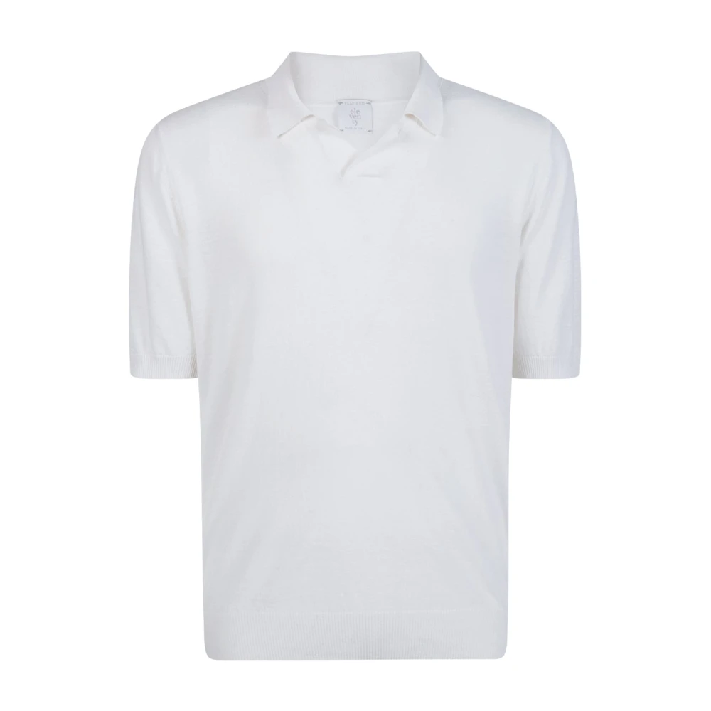 Eleventy Uomo Bianco Maglie, L, New,