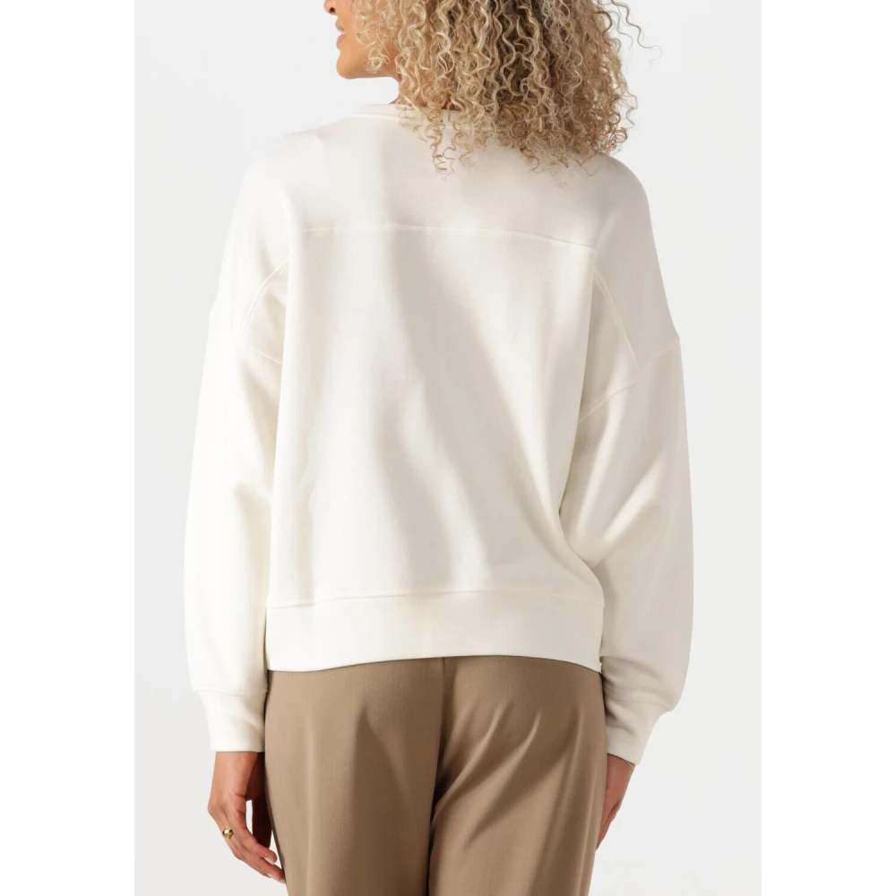 moss copenhagen Witte Sweatshirt voor Stijlvolle Vrouwen White Dames