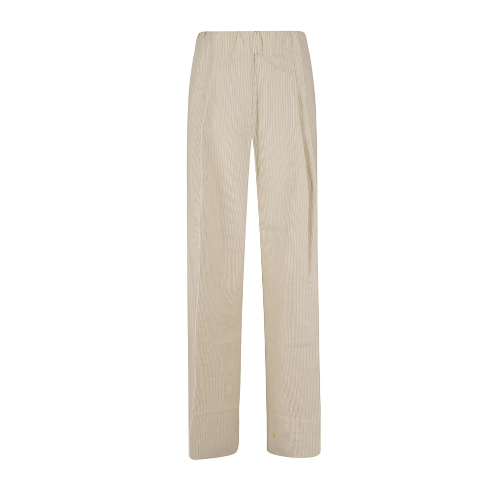 Dries Van Noten Women's Beige Straight Trousers, Xs, Pila Trousers