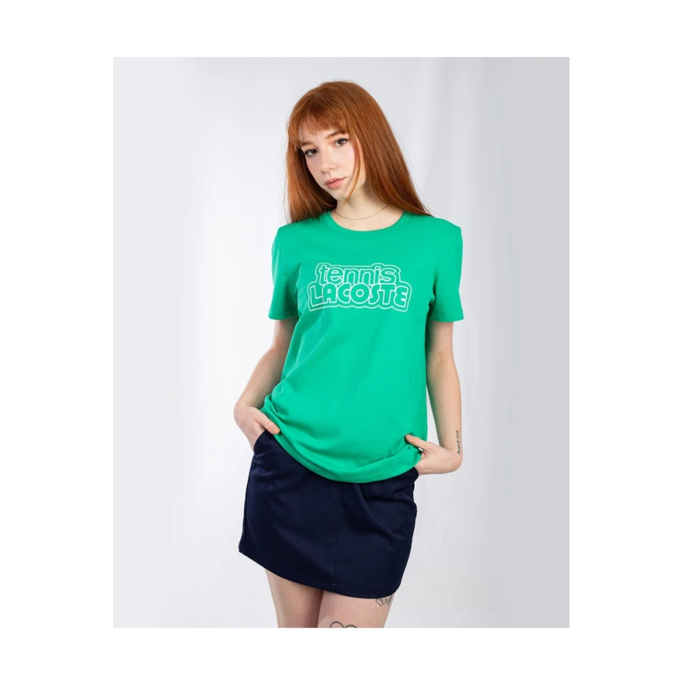 Lacoste T-Shirts Green Dames
