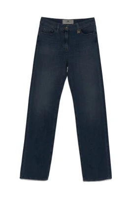 Elisabetta Franchi Straight Jeans Blå W29
