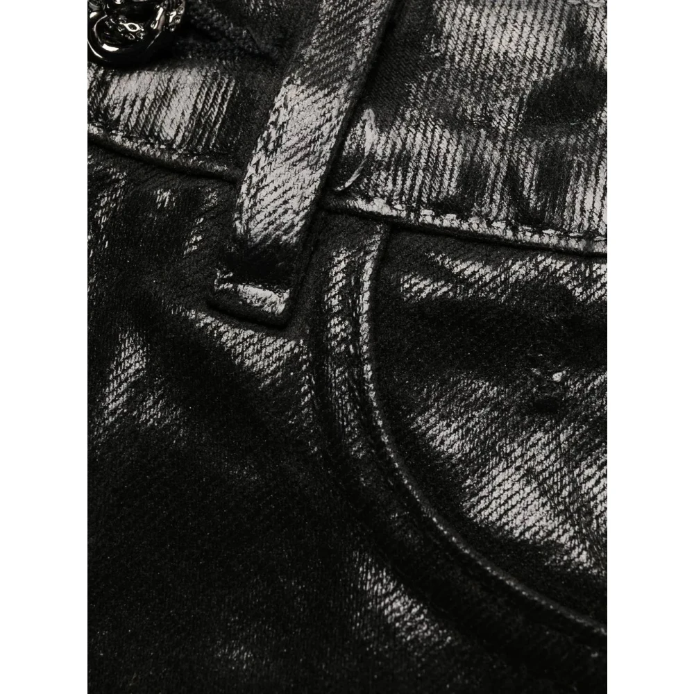 Philipp Plein Zwarte Straight Jeans voor Mannen Black Dames