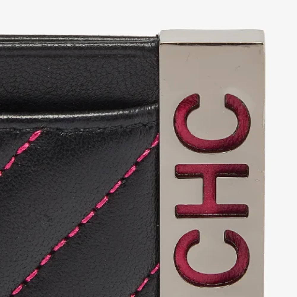 Carolina Herrera Pre-owned Leather wallets Black Dames