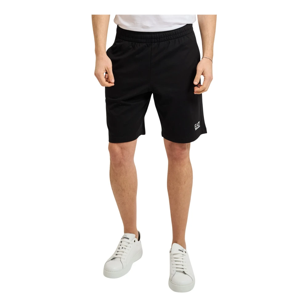 Emporio Armani Herren Schwarz Shorts, K, Lgröße: