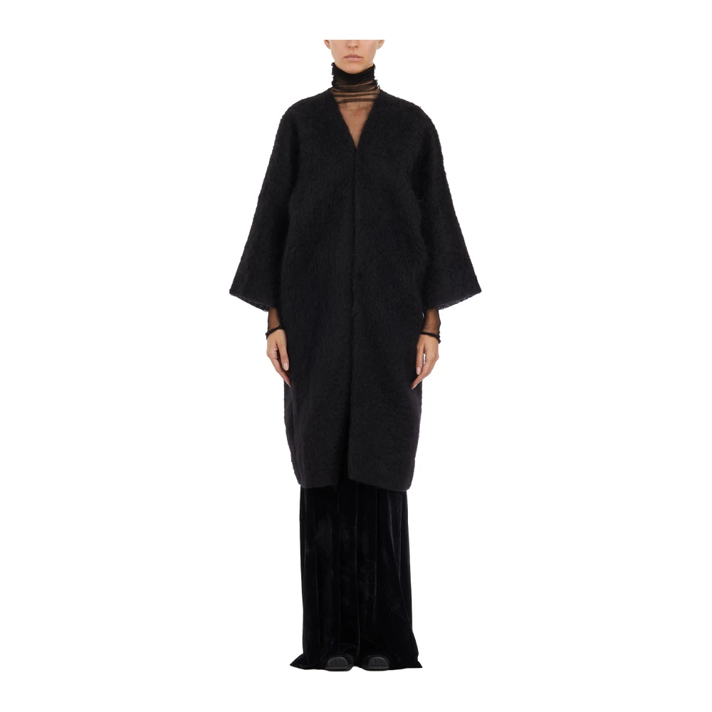 Cortana Open Mohair Trui Black Dames