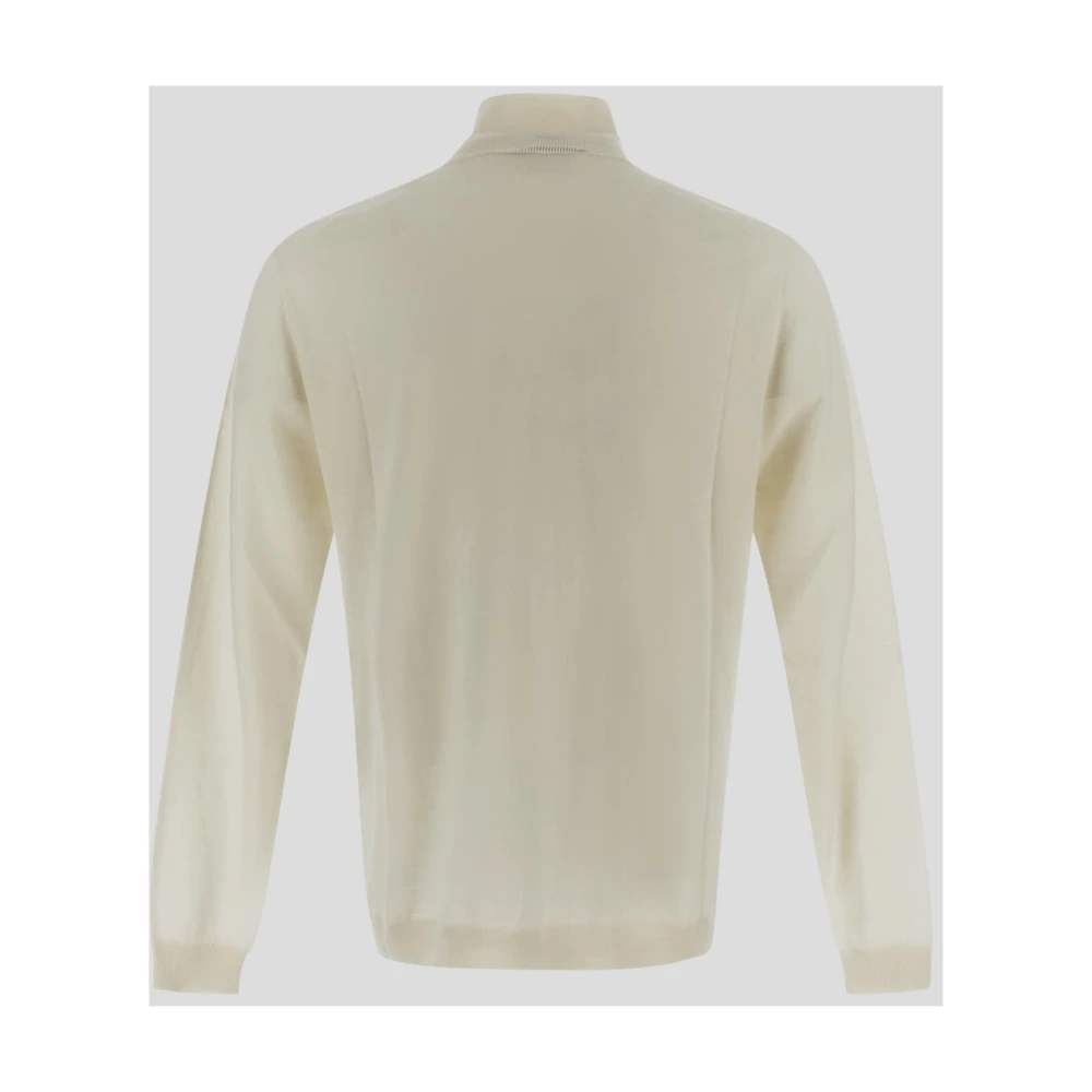 Lardini Luxe Gebreide Coltrui Beige Heren