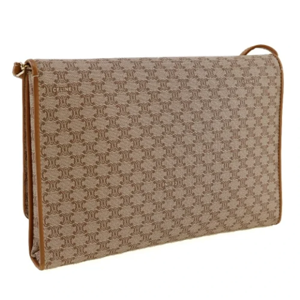 Celine Vintage Pre-owned Canvas celine-bags Beige Dames