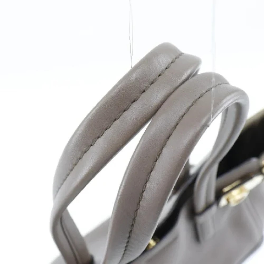 Salvatore Ferragamo Pre-owned Leather totes Brown Dames