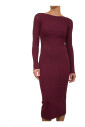robe-midi-bordeaux