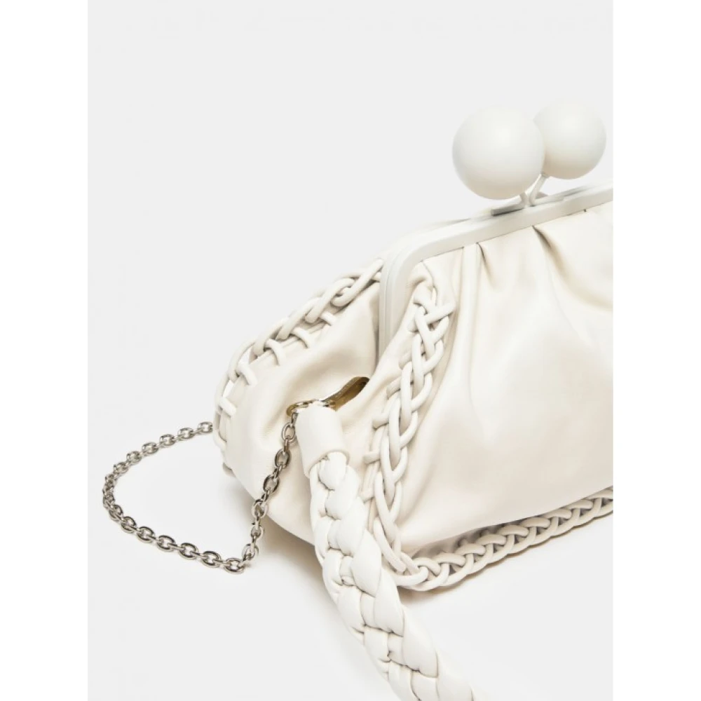 Max Mara Weekend Medium Pasticcino Tas in Natuurlijk Leer White Dames
