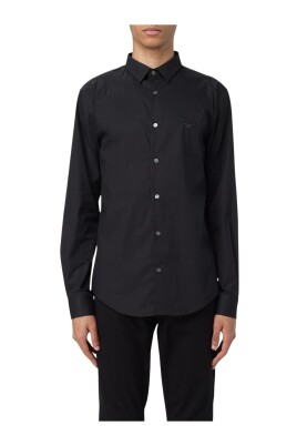 black-slim-fit-cotton-shirt