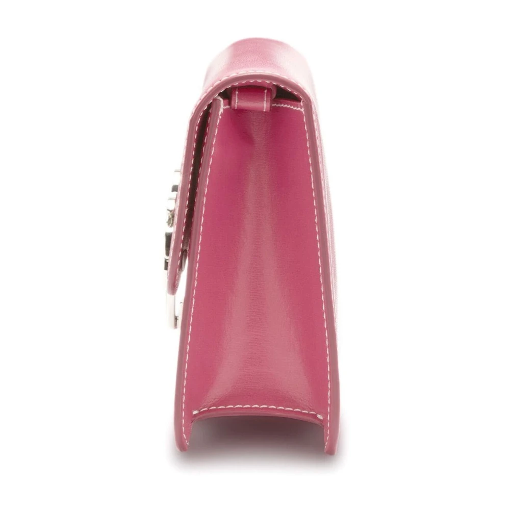 Palm Angels Stijlvolle Roze & Paarse Schoudertas Pink Dames