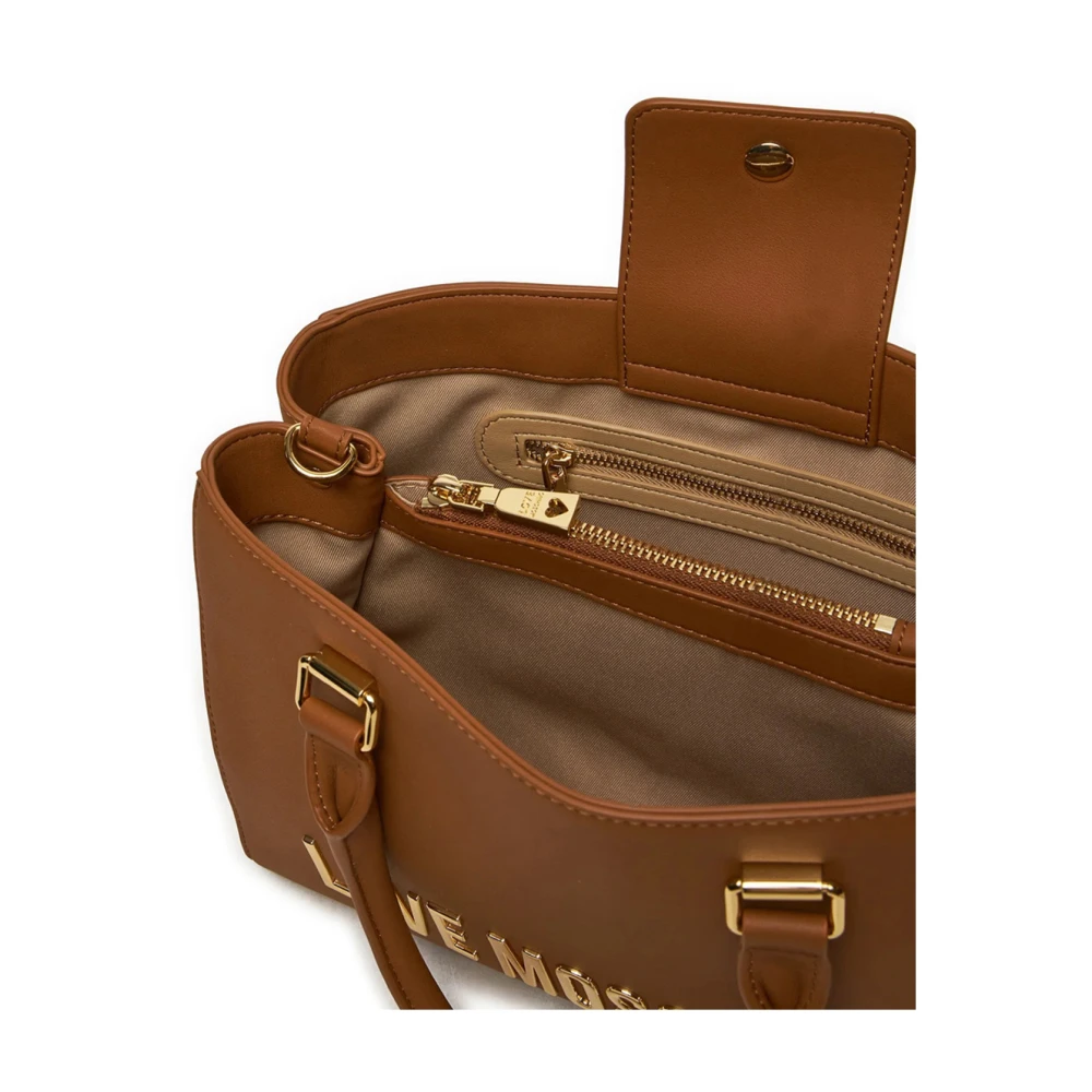 Love Moschino Bruine handtas met elegant ontwerp Brown Dames
