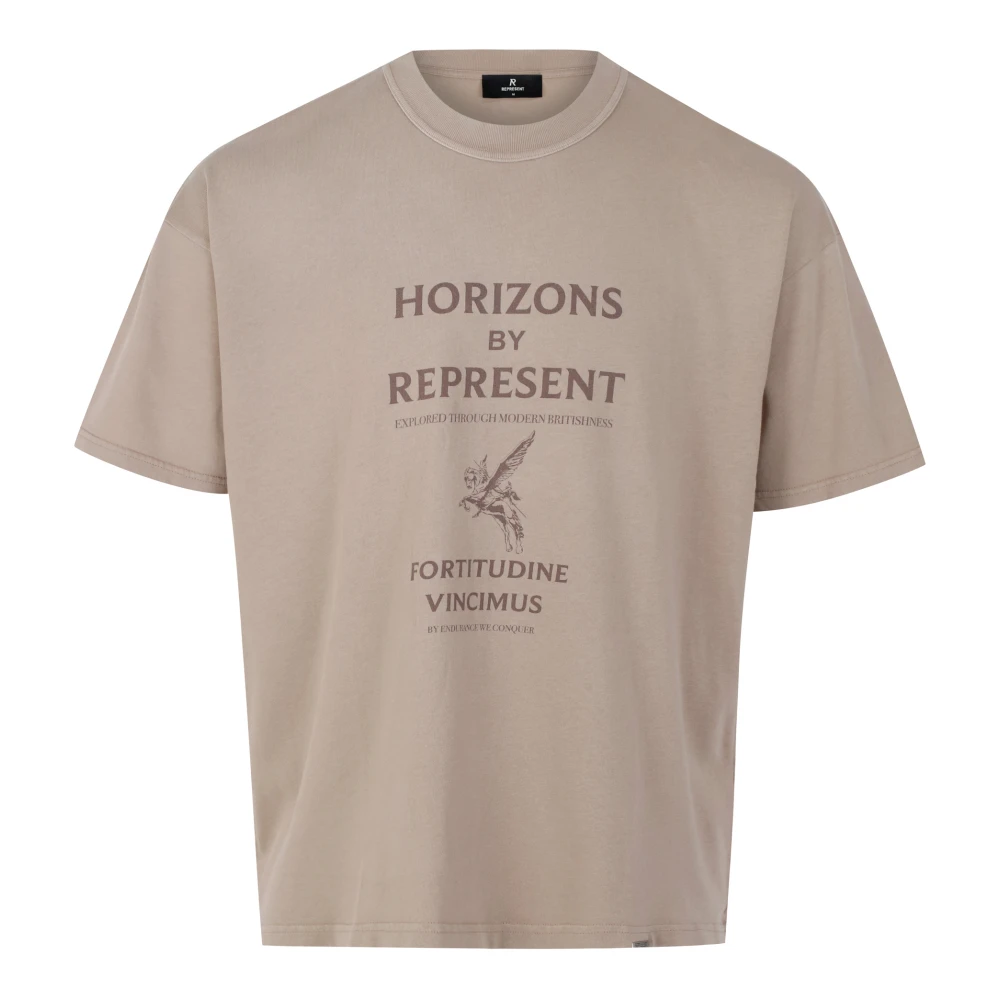 Represent shirts polos Horizons Tshirt Mlm413 431 Beige Heren