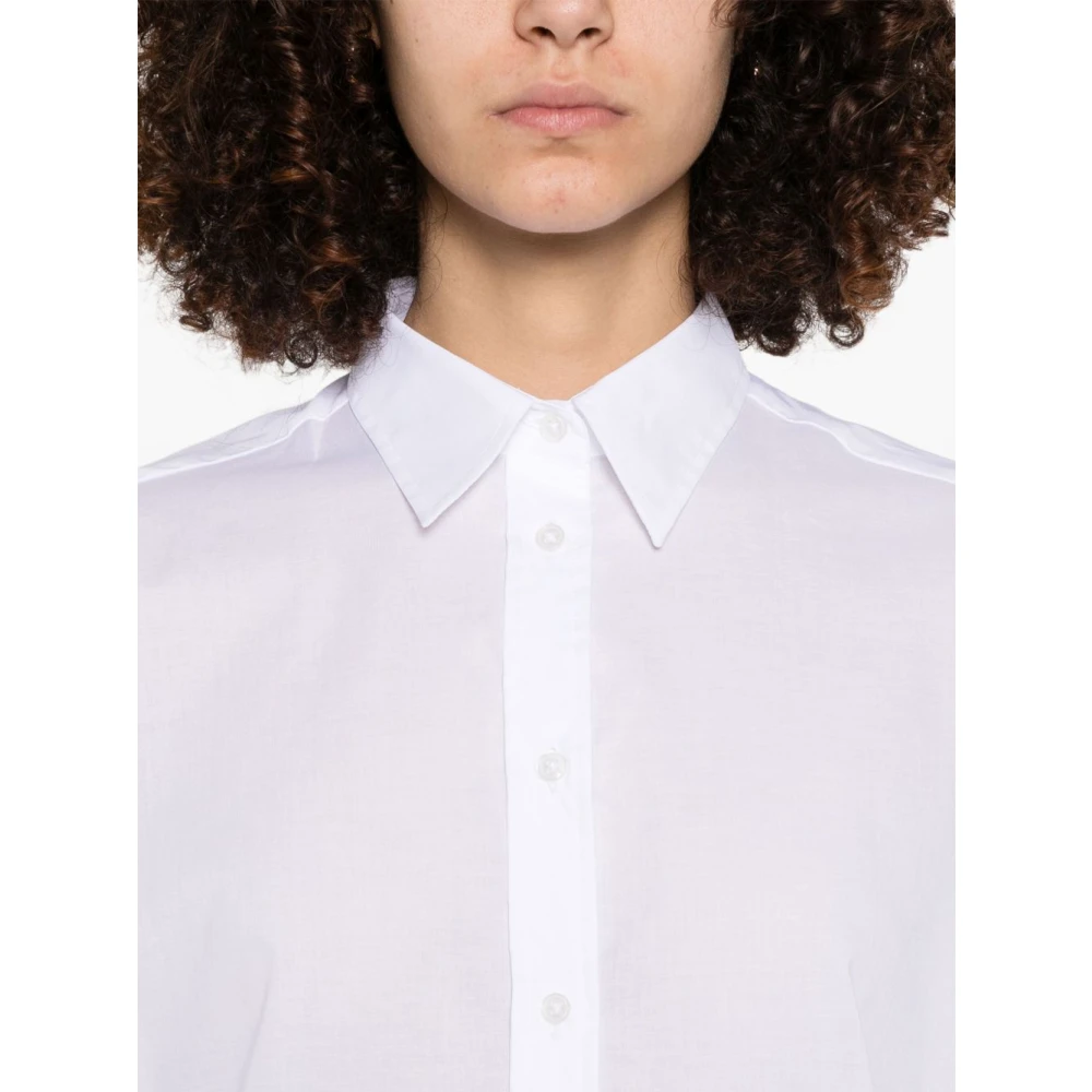 Fay Klassieke Witte Shirt Korte Mouwen White Dames
