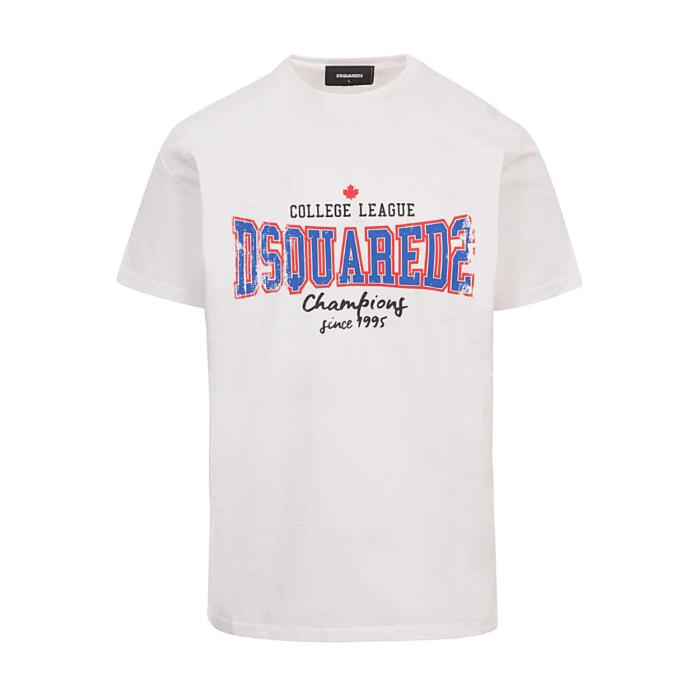 Dsquared2 Casual Katoenen T-shirt White Heren