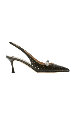 Perforerade Slingbacks med spetsig tå