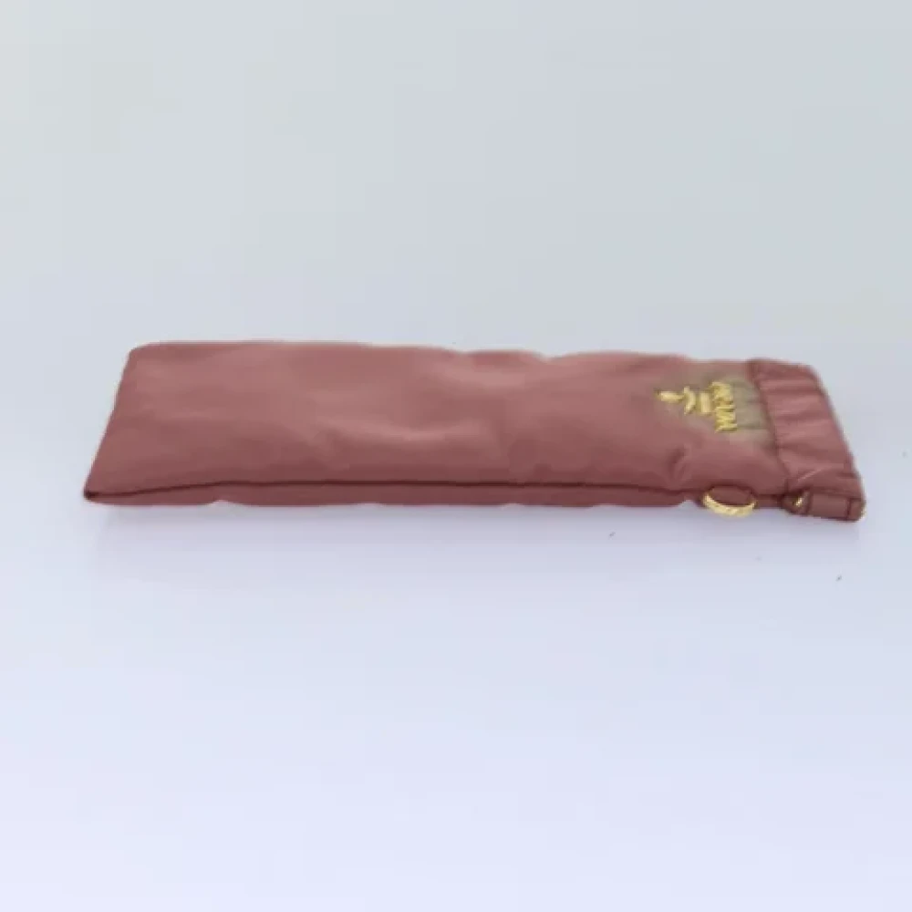 Prada Vintage Pre-owned Nylon pouches Pink Dames