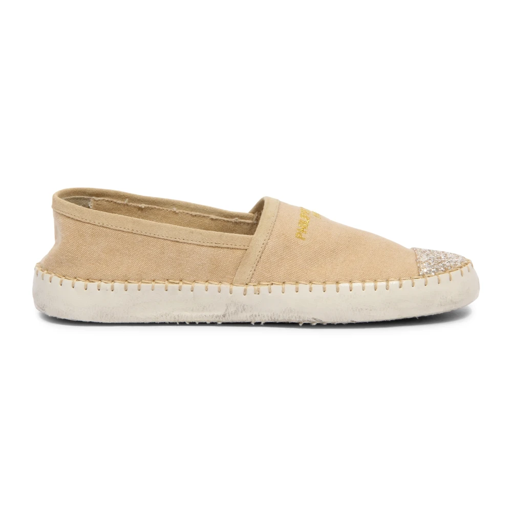 Philippe Model Women's Beige Marseille Low Canvas Espadrilles