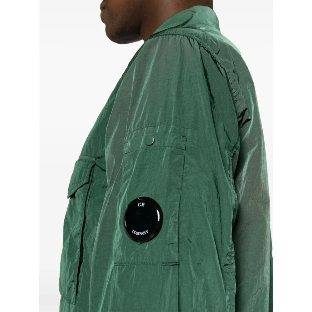 C.P. Company Chrome-R Overshirt met Lens Detail Green Heren