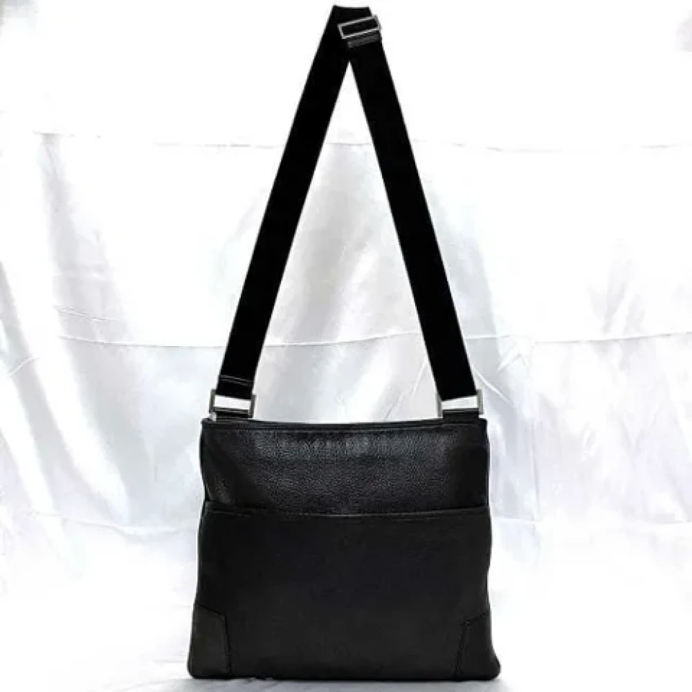 Gucci Vintage Pre-owned Leather shoulder-bags Black Dames