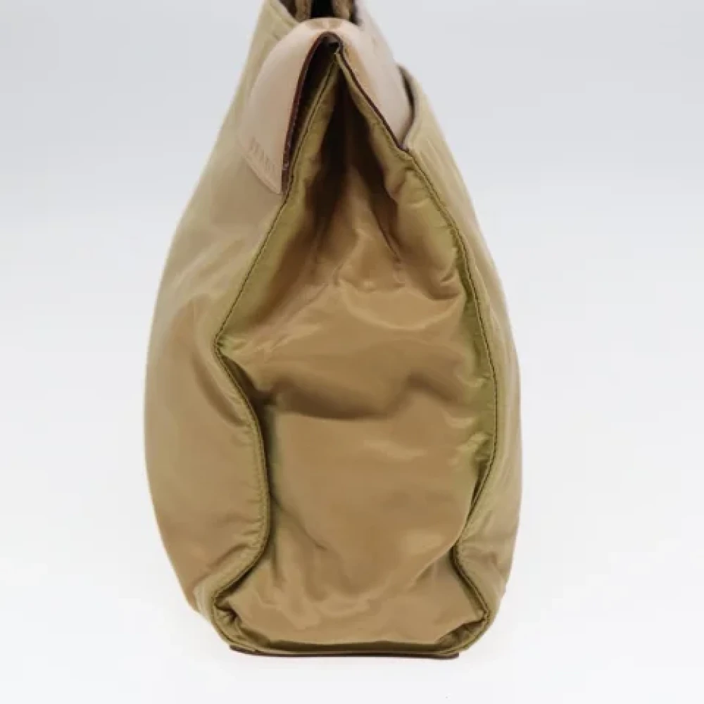 Prada Vintage Pre-owned Nylon totes Beige Dames