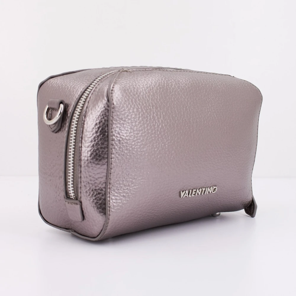Valentino by Mario Valentino Metallic Lady Synthetische Crossbody Tas Gray Dames