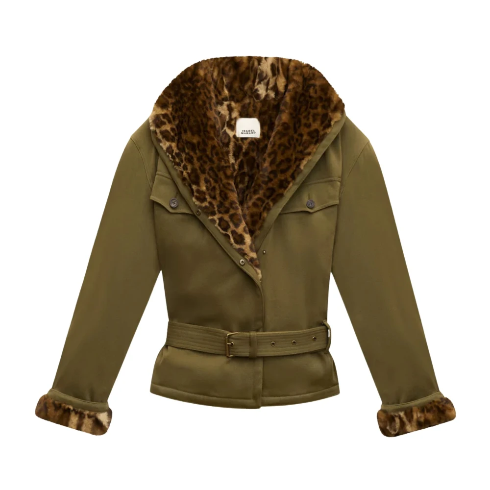 Isabel marant Stijlvolle Jerika Jas voor Vrouwen Green Dames
