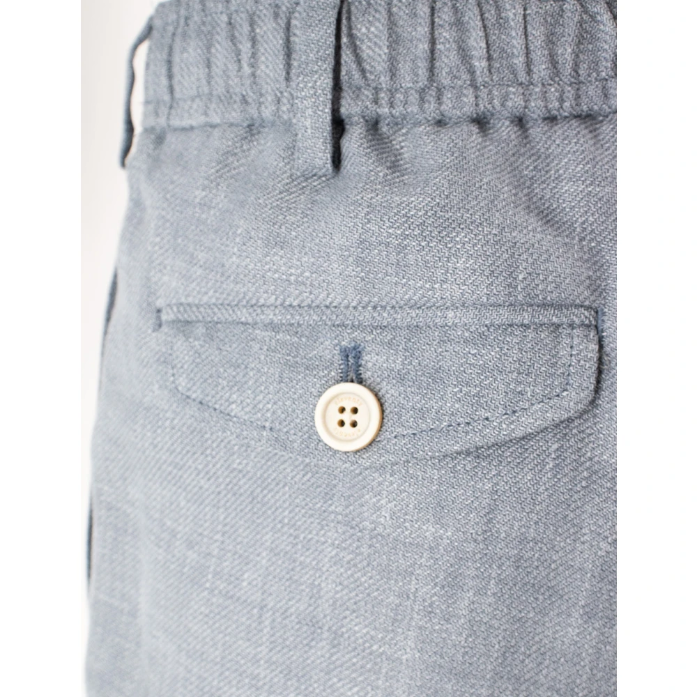 Eleventy Modern Fit Single-Breasted Pak Blue Heren