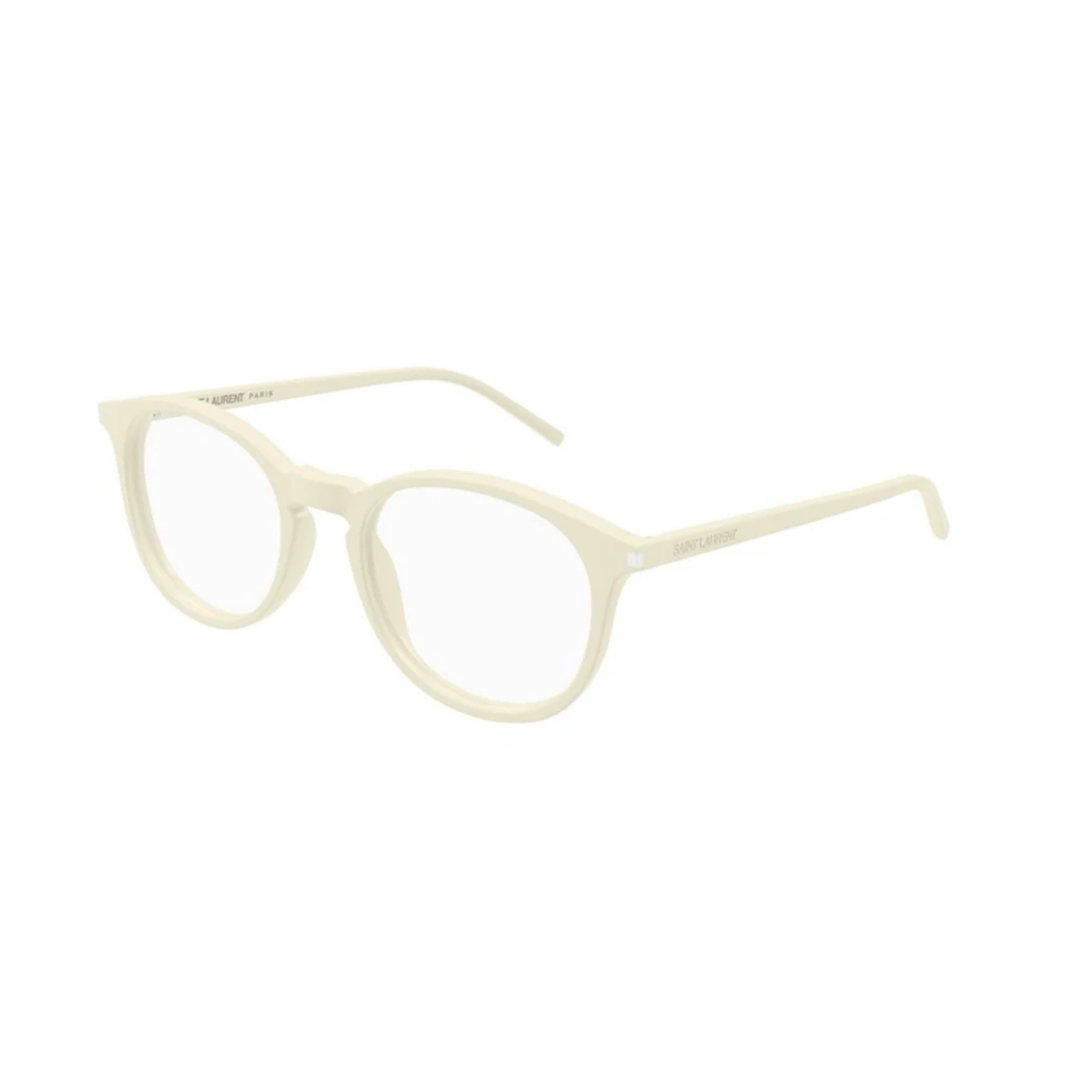 Saint Laurent Ivory Montura Zonnebril Beige Dames