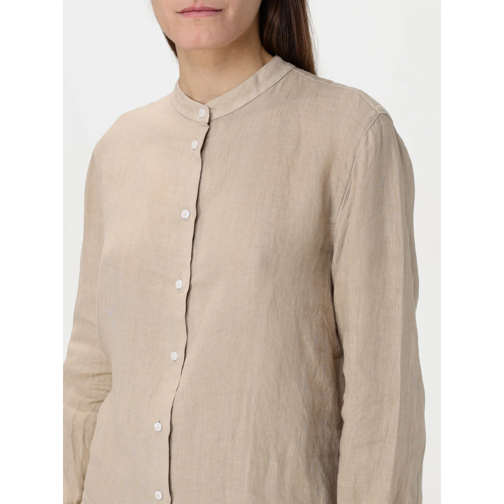 Fay Lange Mouw Coreana Shirt Beige Dames
