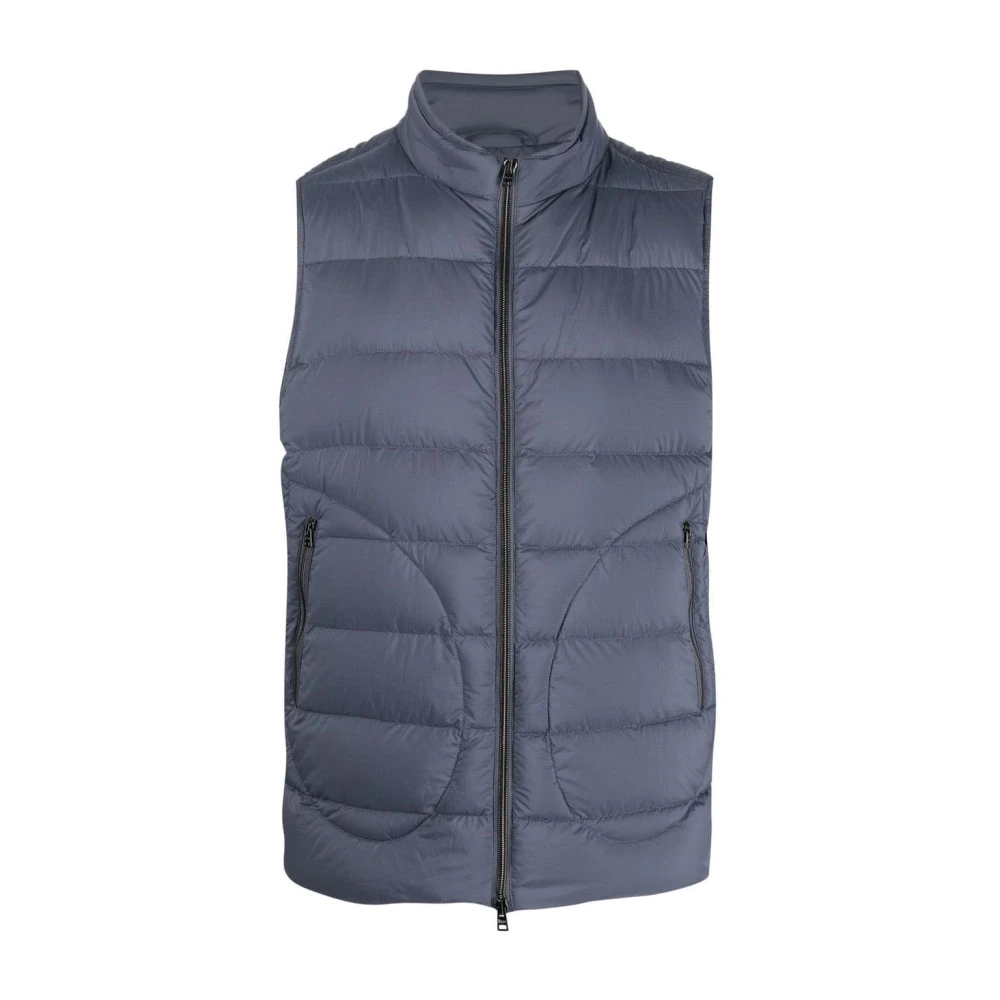 Herno Mannelijk Blauw Jassen Heren, Xl, Nylon, E Geweven Veren Vest
