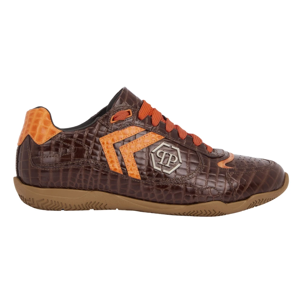 Philipp Plein Low-Top Sneakers Pit-$Top Cocco unisex Schoenen Bruin