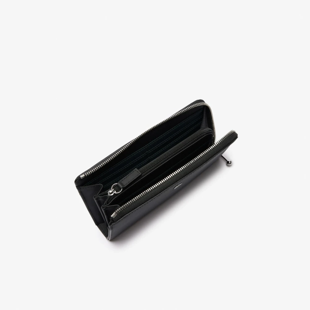 Lacoste Daily City Portemonnee Zwart Krokodil Black Dames