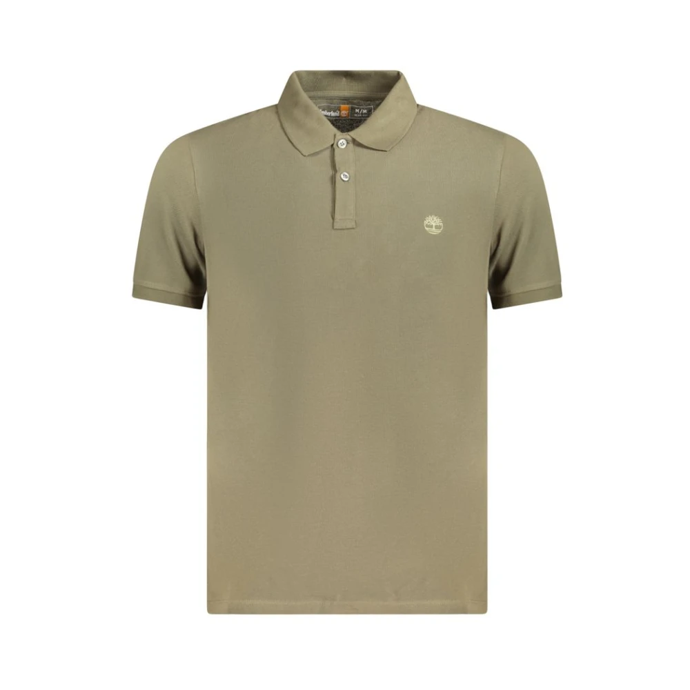 Timberland Men's Green Slim Fit Polo Shirt With Logo