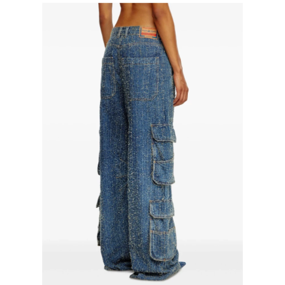 Diesel Indigo Blauwe Denim Jeans Blue Dames