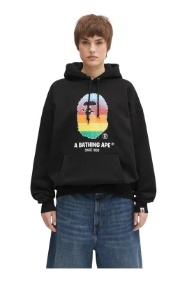 Crystal Ape Head Oversized Pullover