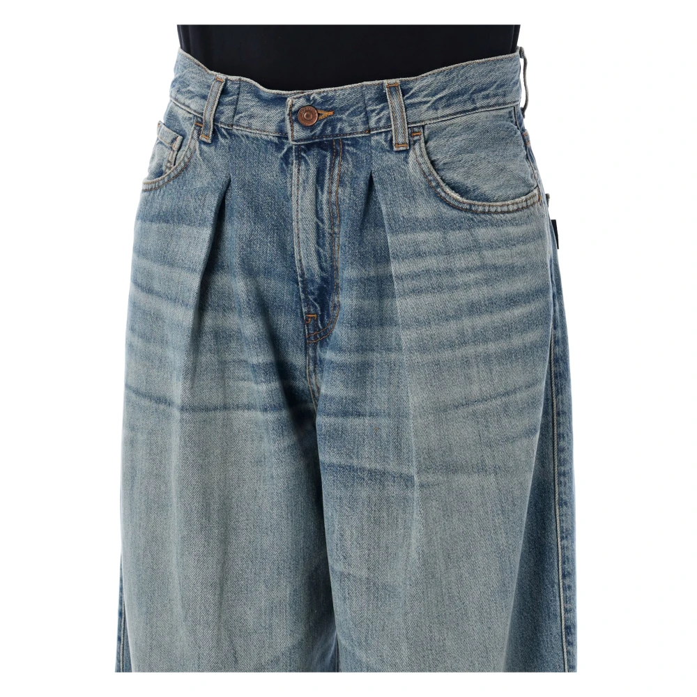 Haikure Blauwe Tencel Wide-Leg Jeans Blue Dames