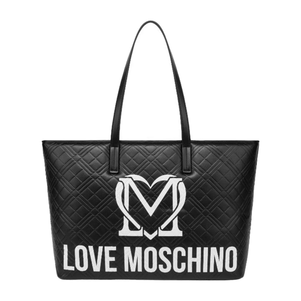 Moschino Zwarte synthetische dames shopper Black Dames