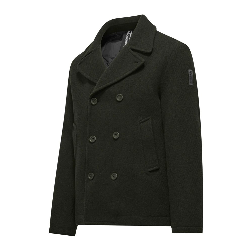 BomBoogie Gevoerde double-breasted jas Green Heren
