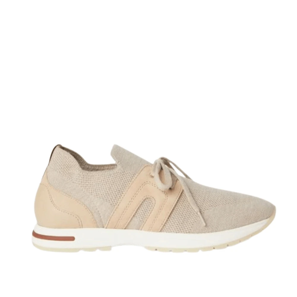 Loro Piana Flexy Walk Sneaker Wol Dames Schoenen Beige