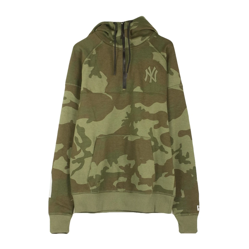 New era Olijf Hoodie met Ntc Hz Stijl Green Heren
