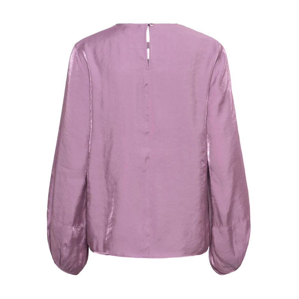&Co Woman Elena Lange Mouw Top Bl322 Purple Dames