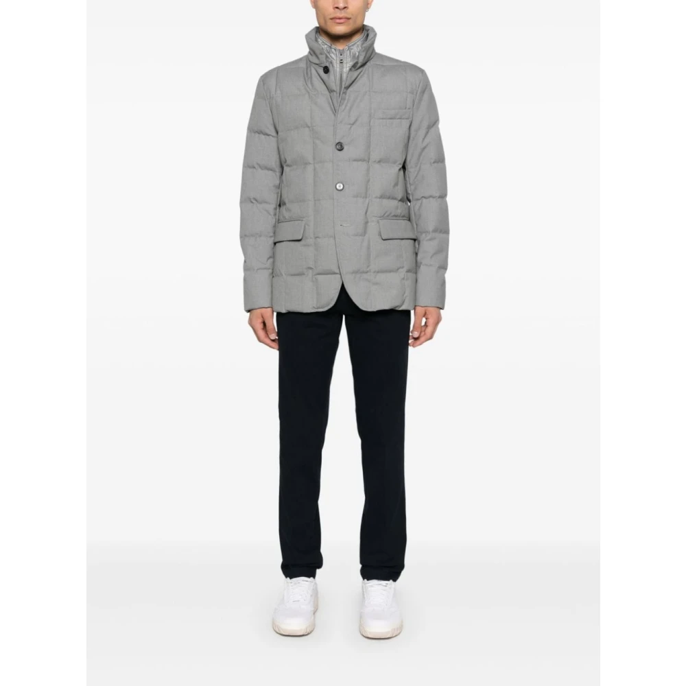 Fay Gelaagde pufferjas in grijs Gray Heren