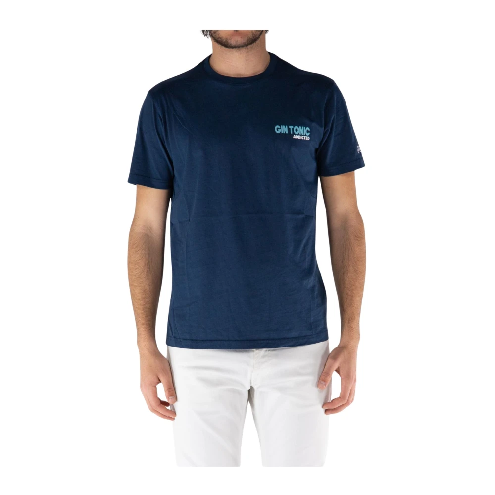 MC2 Saint Barth Casual T-shirt voor mannen Blue Heren