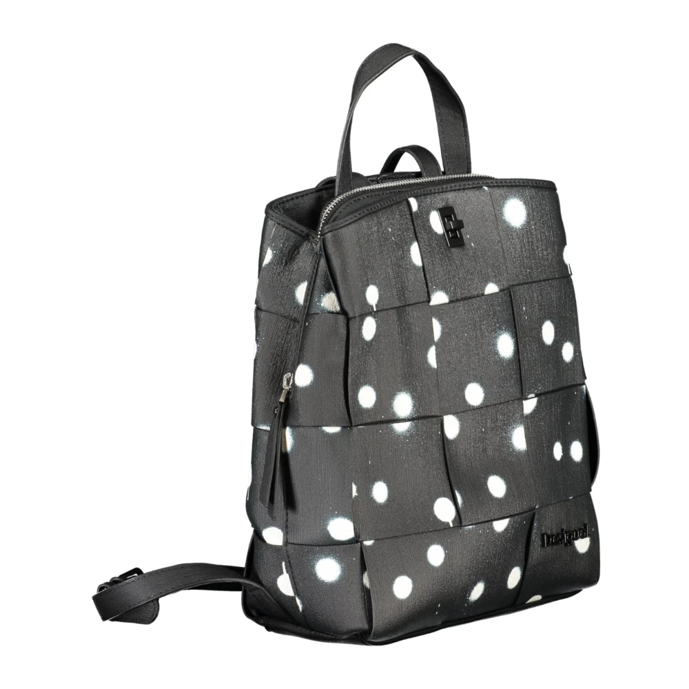 Desigual Zwarte rugzak met verstelbare bandjes Black Dames