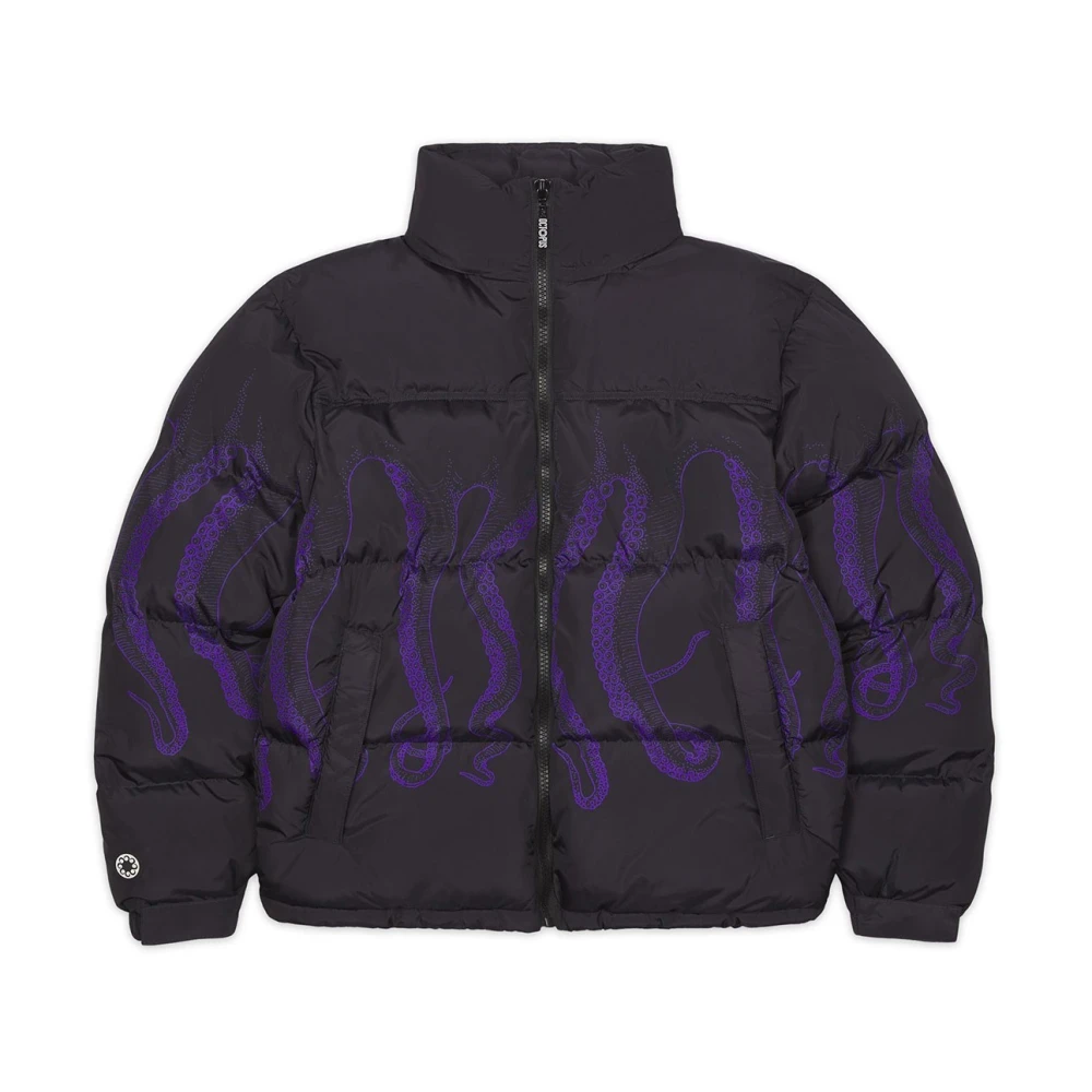 Octopus Pufferjas met contouren voor mannen Black Heren