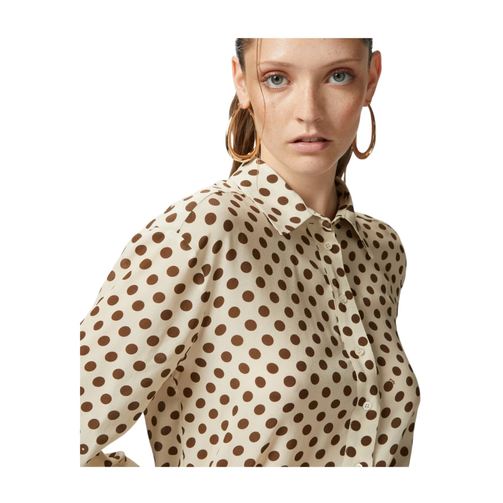 pinko Stijlvolle Polo Shirt voor Mannen Beige Dames