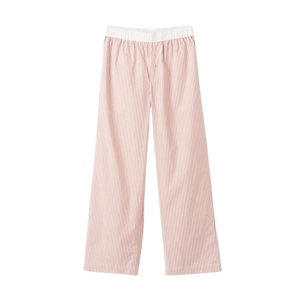 By Malene Birger Gestreepte Helsy Wijde Pijp Broek By Herenne Birger Pink Dames