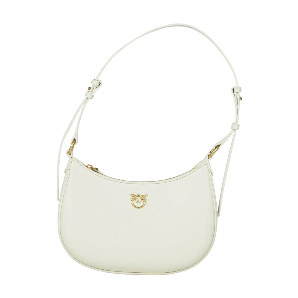 pinko Half Moon Mini Tas White Dames